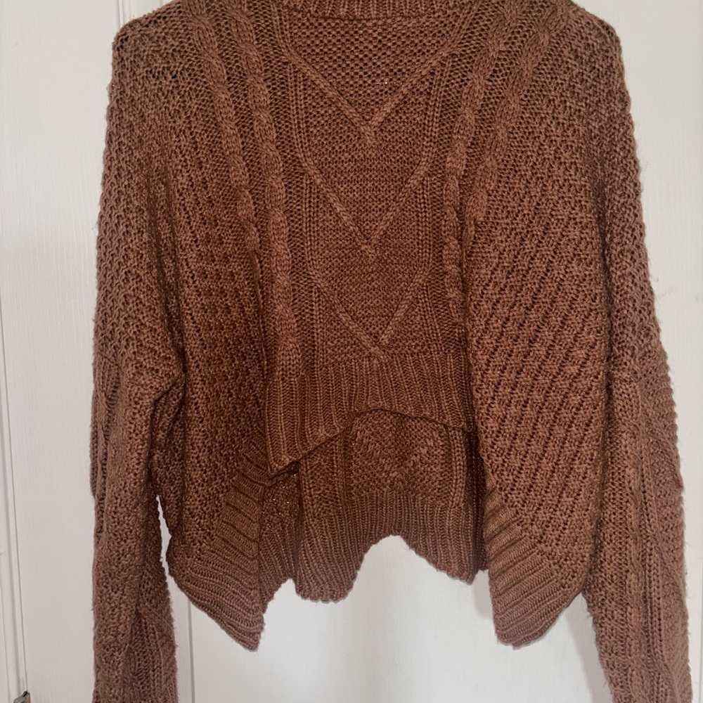 Cozy Brown Knit Sweater